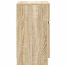Berkfield Home Bedside Cabinet Sonoma Oak 39x35x65 cm Engineered Wood - Size: 39 x 35 x 65 cm - thumbnail 7