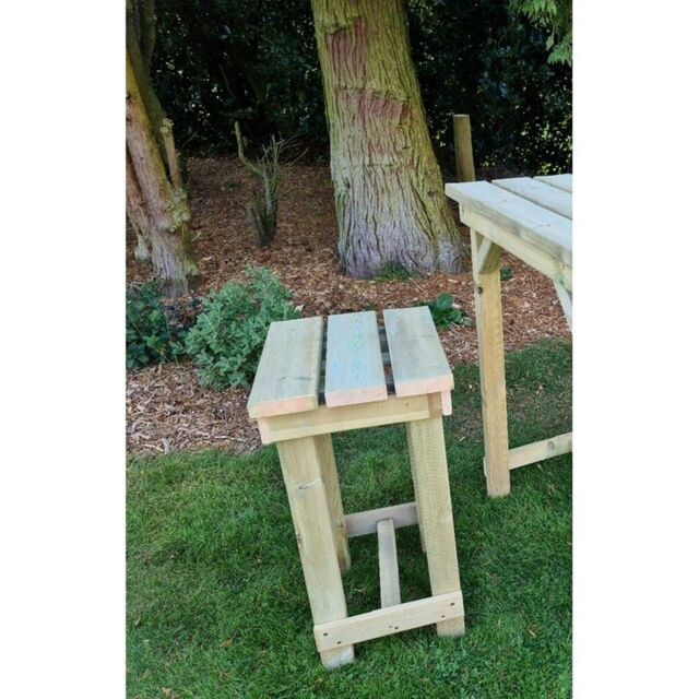 Churnet Valley Garden Furniture Ltd Bar Stool - Pressure Treated Timber Seat - Minimal Assembly Required in Brown - image 1