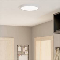 Loops Stylish 27cm White LED Ceiling Light for Modern Indoor Spaces - thumbnail 3