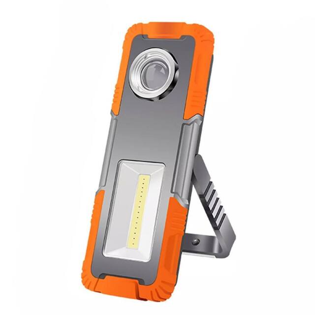 VOGREX Rechargeable LED Work Light for Car Mechanics, Inspection Lamp, Torch in Orange - image 1
