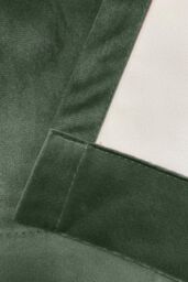 Enhanced Living Velvet, Supersoft, 100% Blackout, Thermal Pair of Curtains with Eyelet Top - Green - Size: 229 cm width x 229 cm drop - thumbnail 5