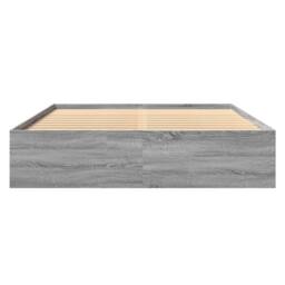 Berkfield Home Bed Frame without Mattress Grey Sonoma 160x200 cm Engineered Wood - thumbnail 5
