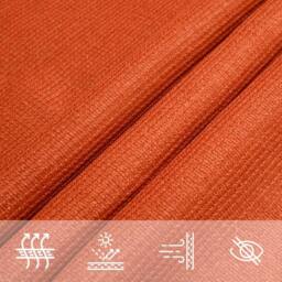 Berkfield Home Sunshade Sail 160 g/m¬≤ Rectangular Orange 4x5 m HDPE - thumbnail 5