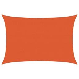Berkfield Home Sunshade Sail 160 g/m¬≤ Rectangular Orange 4x5 m HDPE - thumbnail 2