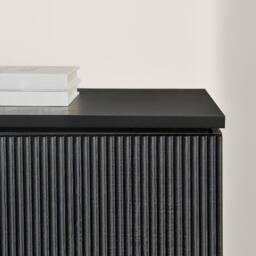 FurnitureboxUK Penrose Black Wood Sideboard - thumbnail 5