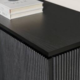 FurnitureboxUK Penrose Black Wood Sideboard - thumbnail 6