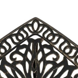 Berkfield Home Garden Table Bronze 53x53x53 cm Cast Aluminium in Brown - Size: 53 x 53 x 53 cm - thumbnail 9