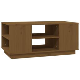Berkfield Home Beautiful Coffee Table Honey Brown 90x49x40.5 cm Solid Wood Pine - thumbnail 3