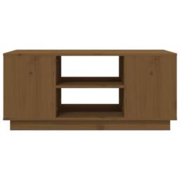 Berkfield Home Beautiful Coffee Table Honey Brown 90x49x40.5 cm Solid Wood Pine - thumbnail 5