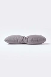 Homescapes Cotton Back Support Cushion in Charcoal - thumbnail 4