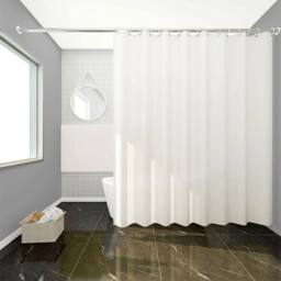 Havendro Waterproof Mould Proof Shower Curtain 180x180cm in White - Size: 180x180 cm - thumbnail 3