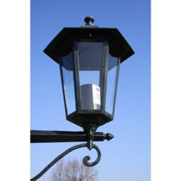 Berkfield Home Garden Light Post 2-arms 215 cm Dark Green/Black Aluminium in Green - thumbnail 3