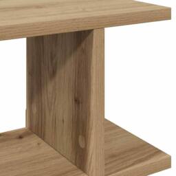Berkfield Home Wall Shelves 2 pcs Artisan Oak 90x18x20 cm Engineered Wood in Brown - Size: 90 x 18 x 20 cm - thumbnail 8