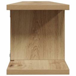 Berkfield Home Wall Shelves 2 pcs Artisan Oak 90x18x20 cm Engineered Wood in Brown - Size: 90 x 18 x 20 cm - thumbnail 6