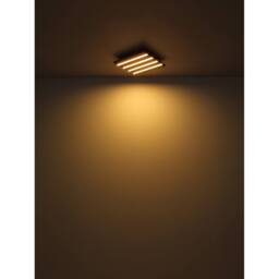 Netlighting Hayden 30cm Semi Flush Ceiling Light Matt Black LED 3000K - thumbnail 5