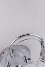 Harper Living LED Semi-Flush Ceiling Light, Swirl Arms, 3000K in Silver - thumbnail 5