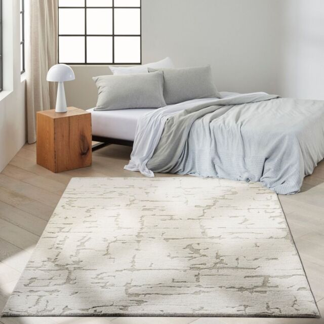 The Rug Shop UK Handmade Luxurious Wool Easy To Clean Stain-Resistant Rug in Cream - Size: 160 cm x 220 cm - image 1