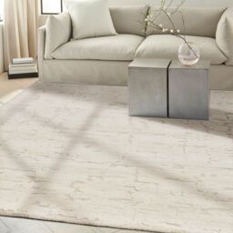 The Rug Shop UK Handmade Luxurious Wool Easy To Clean Stain-Resistant Rug in Cream - Size: 160 cm x 220 cm - thumbnail 2
