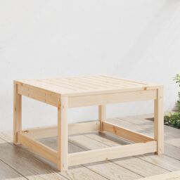 Berkfield Home Garden Footstool Solid Wood Pine in Brown