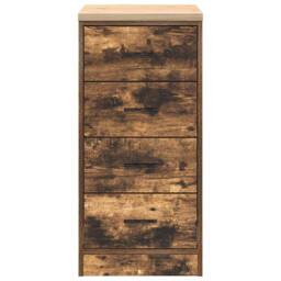 Berkfield Home Garage Storage Cabinet Smoked Oak 40x51x85 cm Solid Wood Pine in Brown - Size: 40 x 51 x 85 cm - thumbnail 6