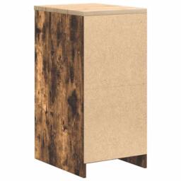Berkfield Home Garage Storage Cabinet Smoked Oak 40x51x85 cm Solid Wood Pine in Brown - Size: 40 x 51 x 85 cm - thumbnail 8