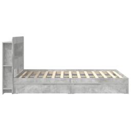 Berkfield Home Bed Frame with Storage with Drawer Concrete Grey 150 x 200 cm - thumbnail 5