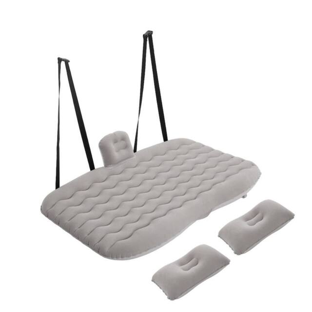 KORVIXA Inflatable Car SUV Air Mattress Seat Cushion for Sleep Travel in Grey - Size: Double - image 1