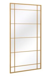"MirrorOutlet Gold Metal Framed Window Wall or Leaner Mirror 71"" X 35"" (180 X 90CM) - Size: 1 Pack" - thumbnail 6