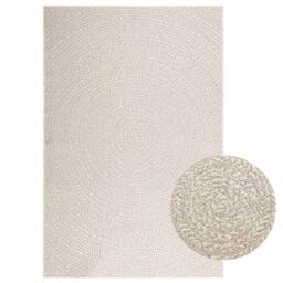 Berkfield Home Rug ZIZUR Cream 140x200 cm Jute Look Indoor & Outdoor - Size: Medium - thumbnail 2