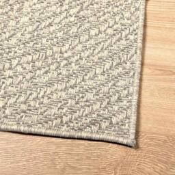 Berkfield Home Rug ZIZUR Cream 140x200 cm Jute Look Indoor & Outdoor - Size: Medium - thumbnail 8