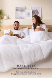 Snuggledown Scandinavian Classic Soft Touch 13.5 Tog Winter Duvet in White - Size: King - thumbnail 8