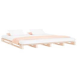 Berkfield Home Pallet Bed 120x190 cm Small Double Wood Pine in Brown - thumbnail 3