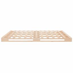 Berkfield Home Pallet Bed 120x190 cm Small Double Wood Pine in Brown - thumbnail 6