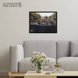 "Artery8 JFK Kennedy Emperor Haile Selassie Parade Framed Canvas Wall Art Print - Size: W12"" x H16""" - thumbnail 3