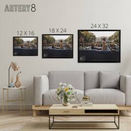 "Artery8 JFK Kennedy Emperor Haile Selassie Parade Framed Canvas Wall Art Print - Size: W12"" x H16""" - thumbnail 4