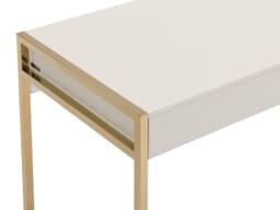 Vente-unique Desk With 2 Drawers - MDF & Metal - Beige & Gold - MASON - thumbnail 9