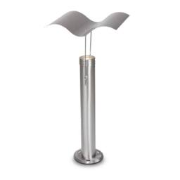 Netlighting Albat Outdoor Bollard Aluminium IP44 in Grey
