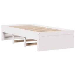 Berkfield Home Durable Bed Frame Frame w/Drawers White 75x190 cm Small Single So - thumbnail 7