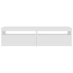 Berkfield Home TV Cabinets 2 pcs with LED Lights White 75x35x40 cm - Size: 75 x 35 x 40 cm - thumbnail 9