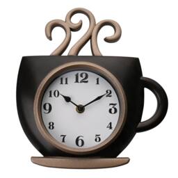HOMETIME Coffee Cup Shaped Wall Clock