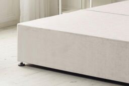 Somnior Flexby Divan Bed Base With 4 Drawers & Headboard Plush in Silver - Size: Small Double - thumbnail 3