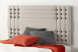 Somnior Flexby Divan Bed Base With 4 Drawers & Headboard Plush in Silver - Size: Small Double - thumbnail 2