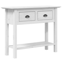 Berkfield Home Console Table BODO White 90x34.5x73 cm Solid Wood Pine