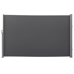 OUTSUNNY 3x1.6M/3x1.8M/3x2M Retractable Side Awning Screen Fence Patio Privacy Divider in Grey - thumbnail 2