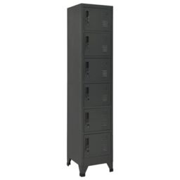 Berkfield Home Locker Cabinet Anthracite 38x40x180 cm Steel in Black - Size: 38 x 40 x 180 cm