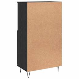 Berkfield Home Highboard with Shelf with Storage with Door Black Engineered wood - thumbnail 8