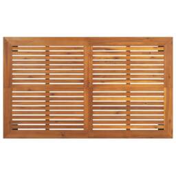 Berkfield Home Garden Table 150x90x75 cm Solid Wood Acacia in Brown - Size: 150 x 90 x 75 cm - thumbnail 5