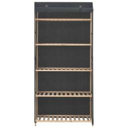Berkfield Home Wardrobe Grey 79x40x170 cm Fabric - Size: 79 x 40 x 170 cm - thumbnail 1