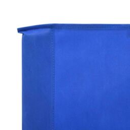 Berkfield Home 6-panel Wind Screen Fabric 800x80 cm Azure Blue - thumbnail 4