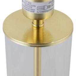 First Choice Lighting Set of 2 Aura - Satin Brass Lamps with Sage Green Fern Silver Shades in Gold - thumbnail 5